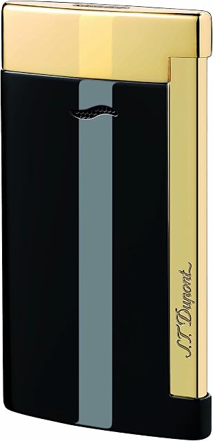 S.T. Dupont Slim 7 Lighter - Black/Gold