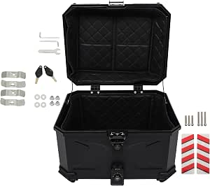 Amazon.com: Thomletha 45L Motorcycle Trunk Rear Top Rear Storage Box ...