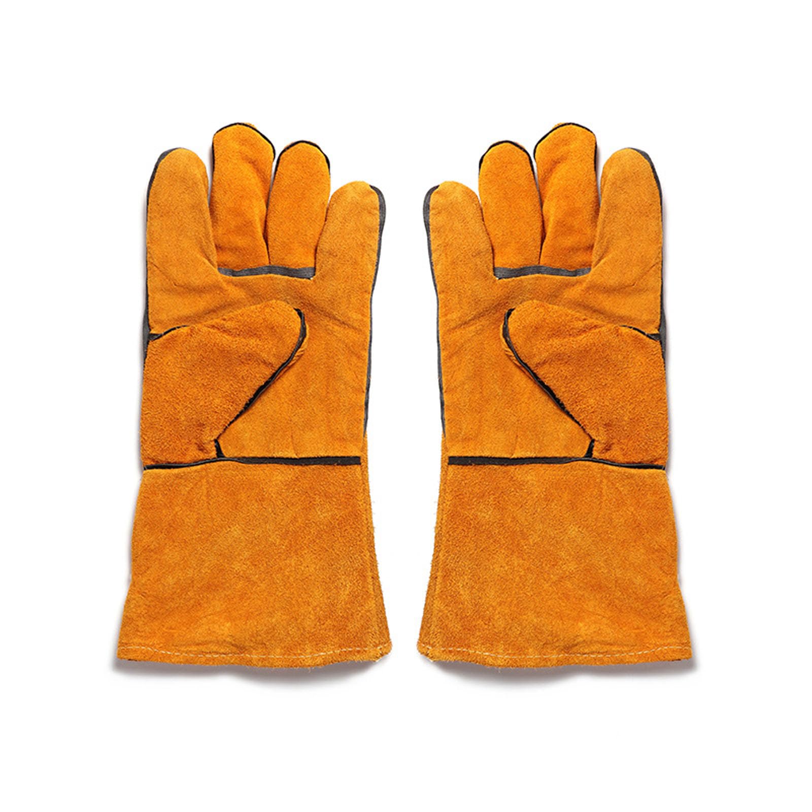 Gants de soudure en cuir isolants pour cheminée barbecue et four