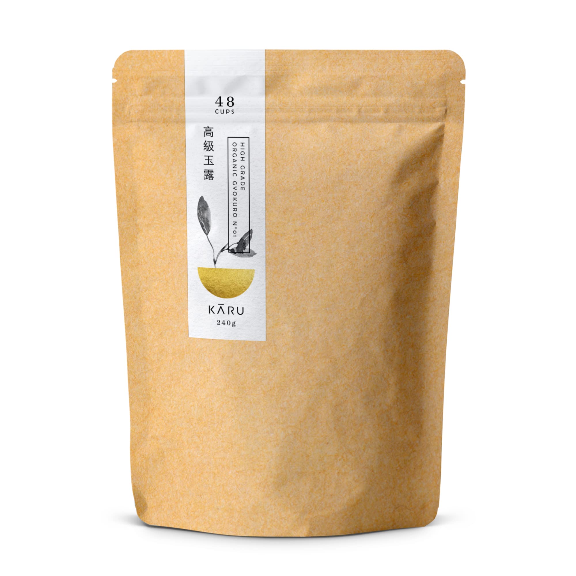 Premium Bio Gyokuro N°01 – 240 g worek do przechowywania – zielona herbata z Japonii firmy Kâru