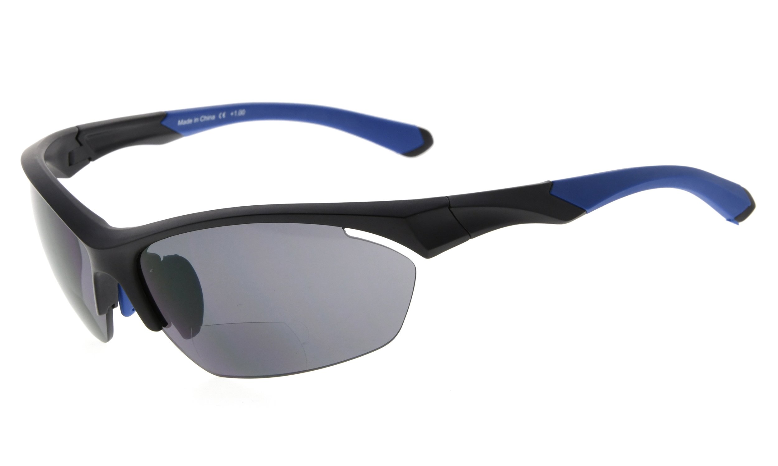 Eyekepper TR90 Irrompible Deportes Gafas de sol bifocales Béisbol Running Fishing Driving Golf Softball Excursión Half-Rimless Gafas lectura