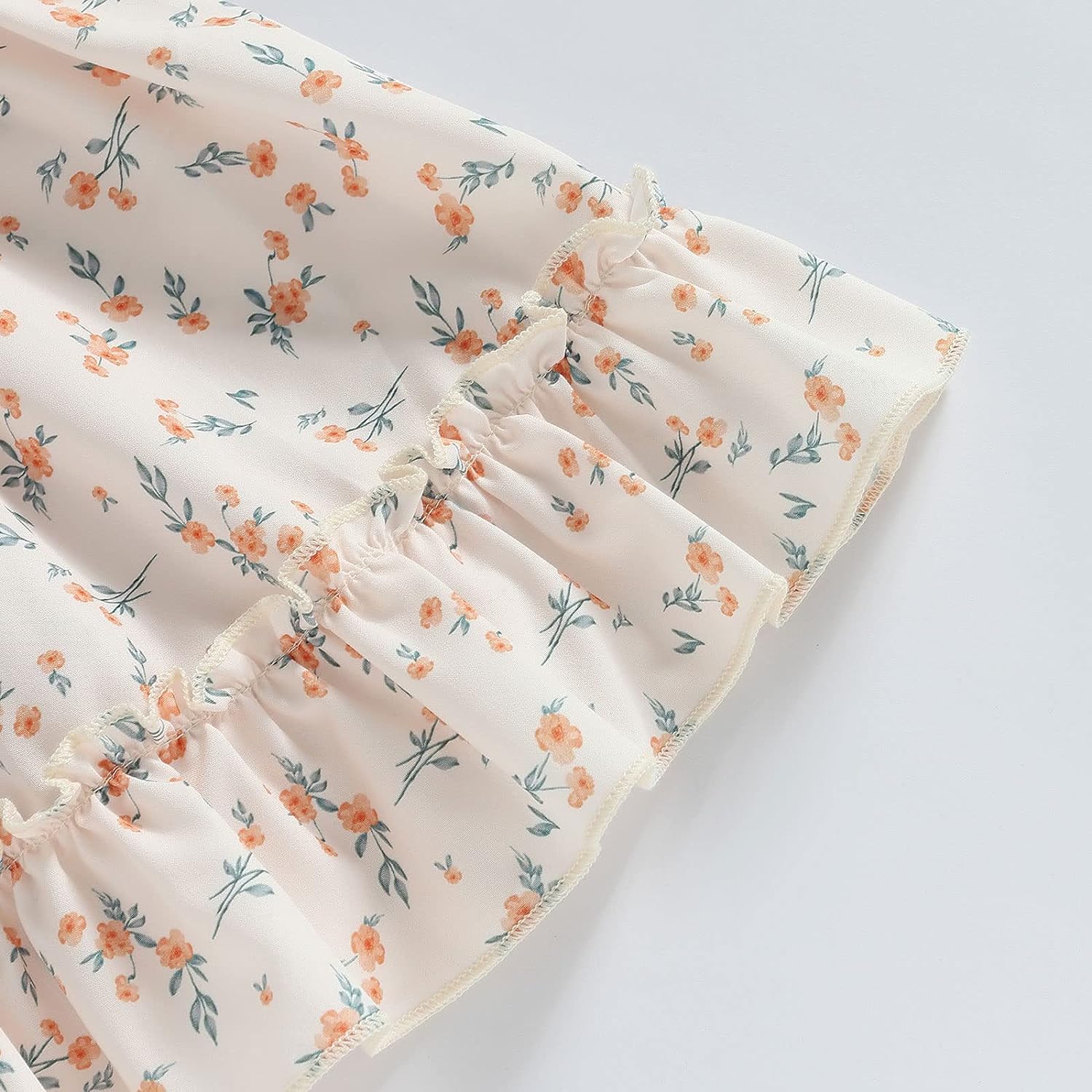 Conjunto de camiseta corta con volantes y hombros descubiertos y falda de mezclilla con lazo, ropa de verano para niñas
