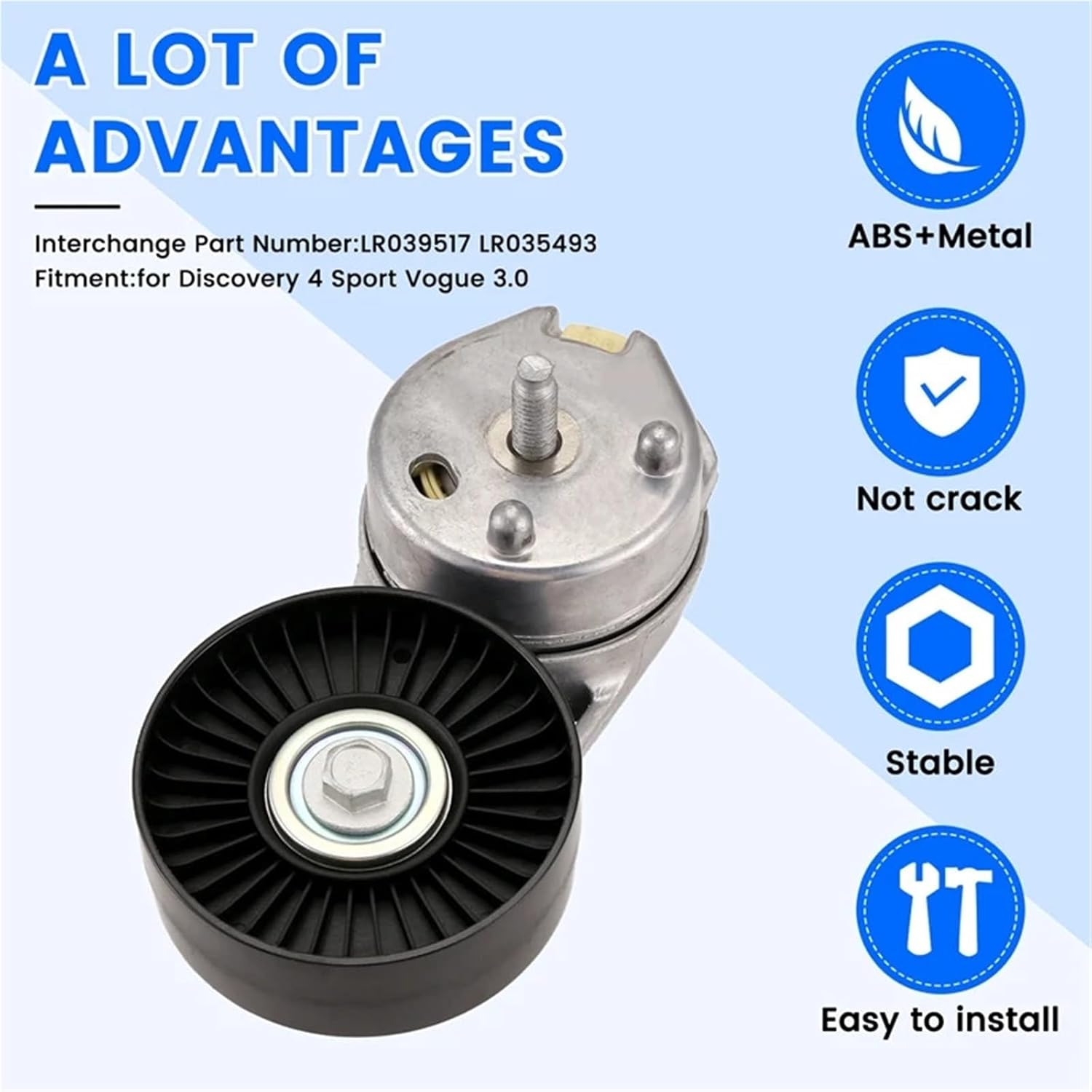 Engine Accessories Belt Tensioner Pulley LR039517 LR035493