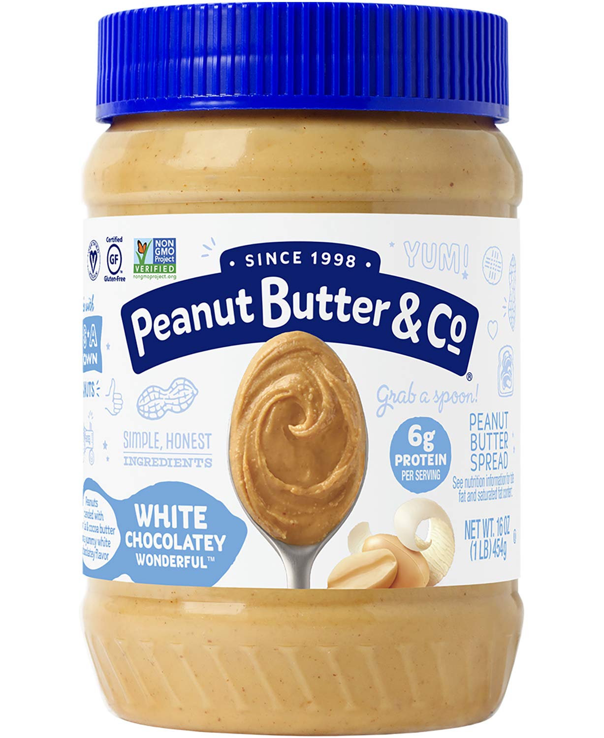Mantequilla de Maní con Chocolate Blanco Peanut Butter & Co, 16 oz (Pack de 2)