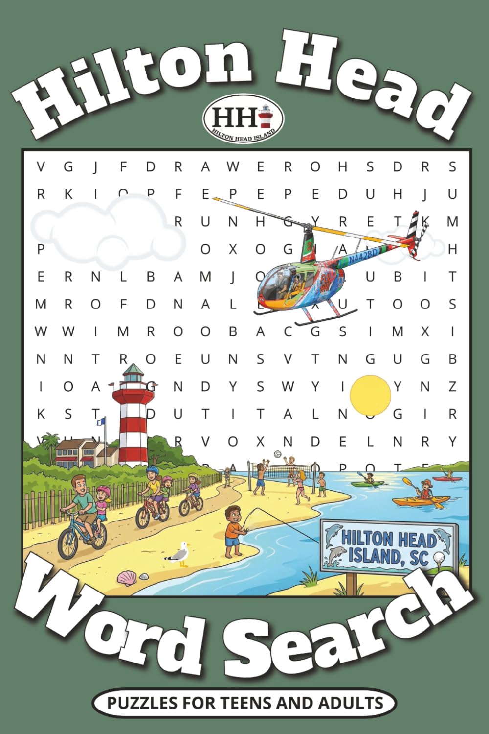 Hilton Head Word Search Puzzle Book: Puzzles with Easy to Read Print about Hilton Head, Local Attractions, Activities, and More! | 6x9 inches, 112 ... Gift for Vacations, Holidays and Relaxing