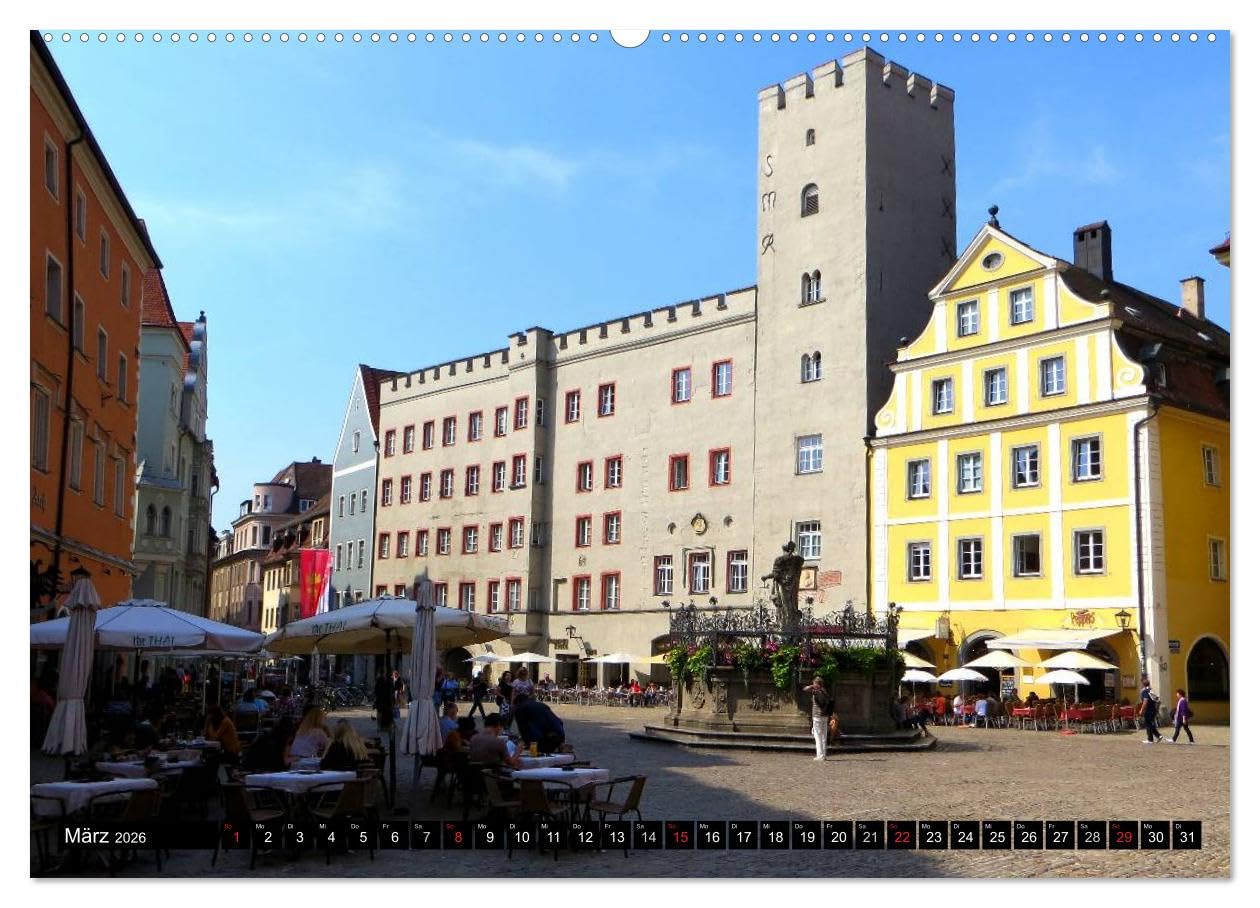 Regensburg erleben (Wandkalender 2026 DIN A2 quer), CALVENDO Monatskalender: Faszinierende Ansichten einer historischen Stadt (CALVENDO Orte)