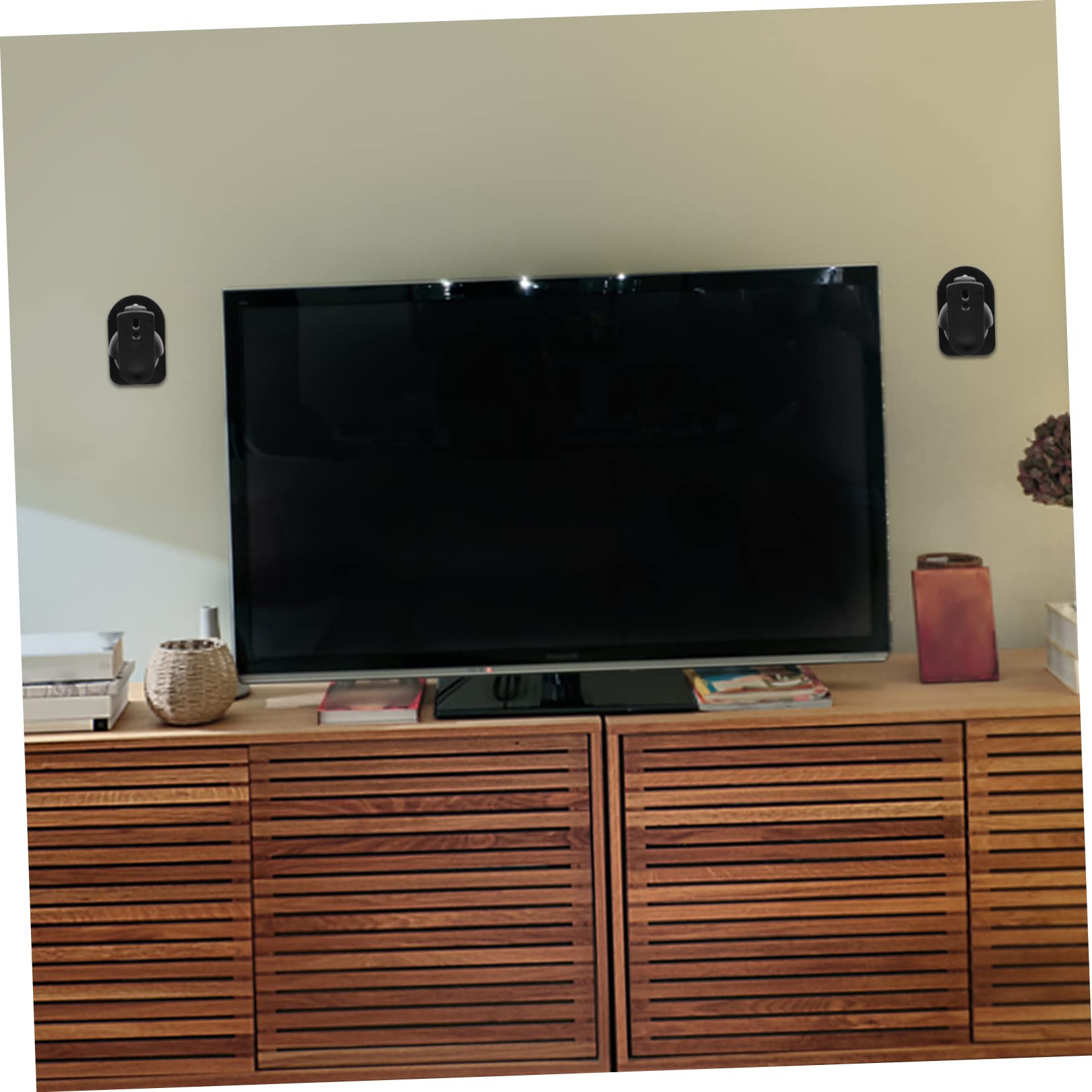 Support Mural pour Enceinte 6 Pièces en Abs Angle Réglable 20° et Construction Robuste pour Installation Audio Surround à Domicile