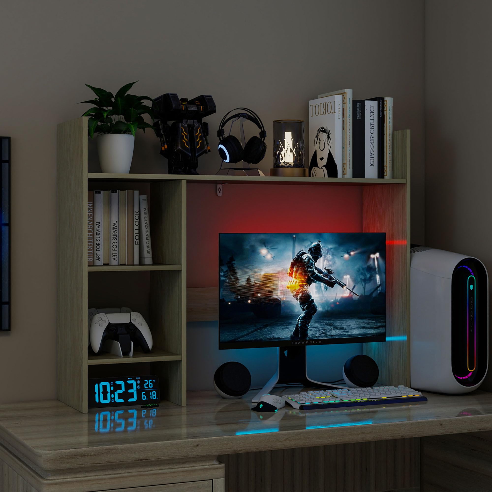 Amazon.com : FTZxHKLX Desktop Bookshelf, 37.4