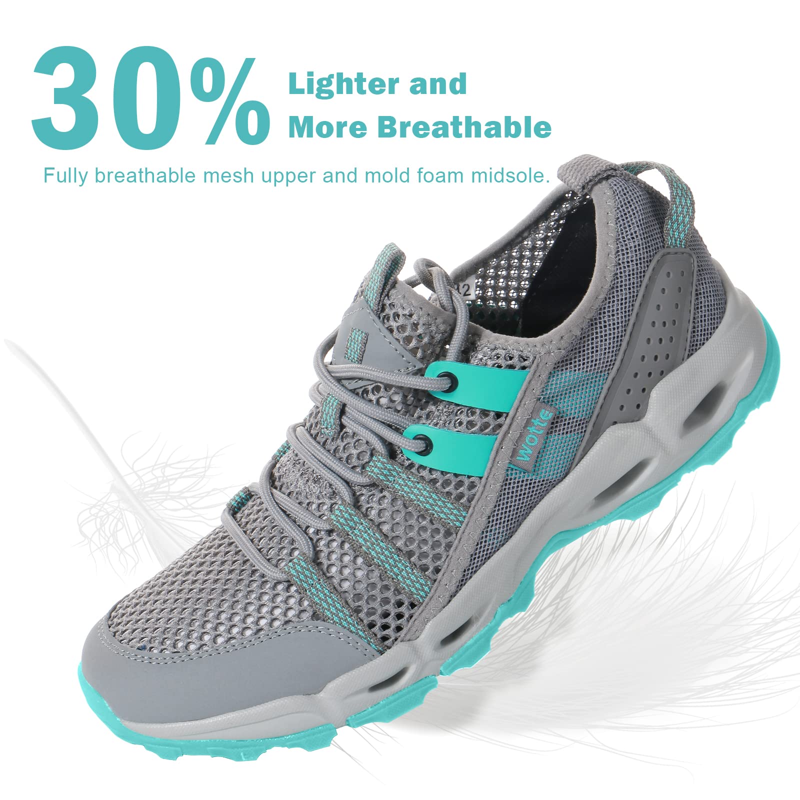 MAINCH Damen-Wanderschuhe, Wasserschuhe, schnelltrocknend, Outdoor-Sport-Sneaker