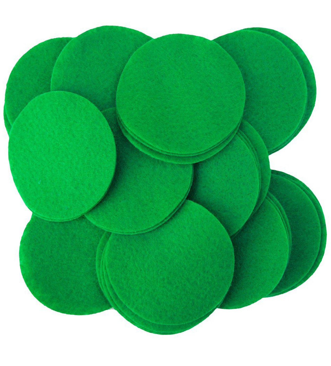 Playfully Ever After Green Craft Felt Circles (3 Inch - 30pc)
