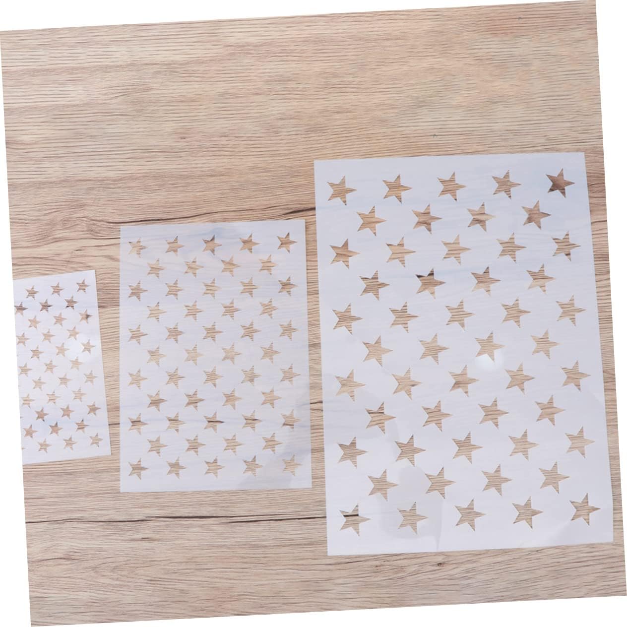 18sheets Pattern Stencils American Flag Star Stencils DIY Craft Wall for Home Decor