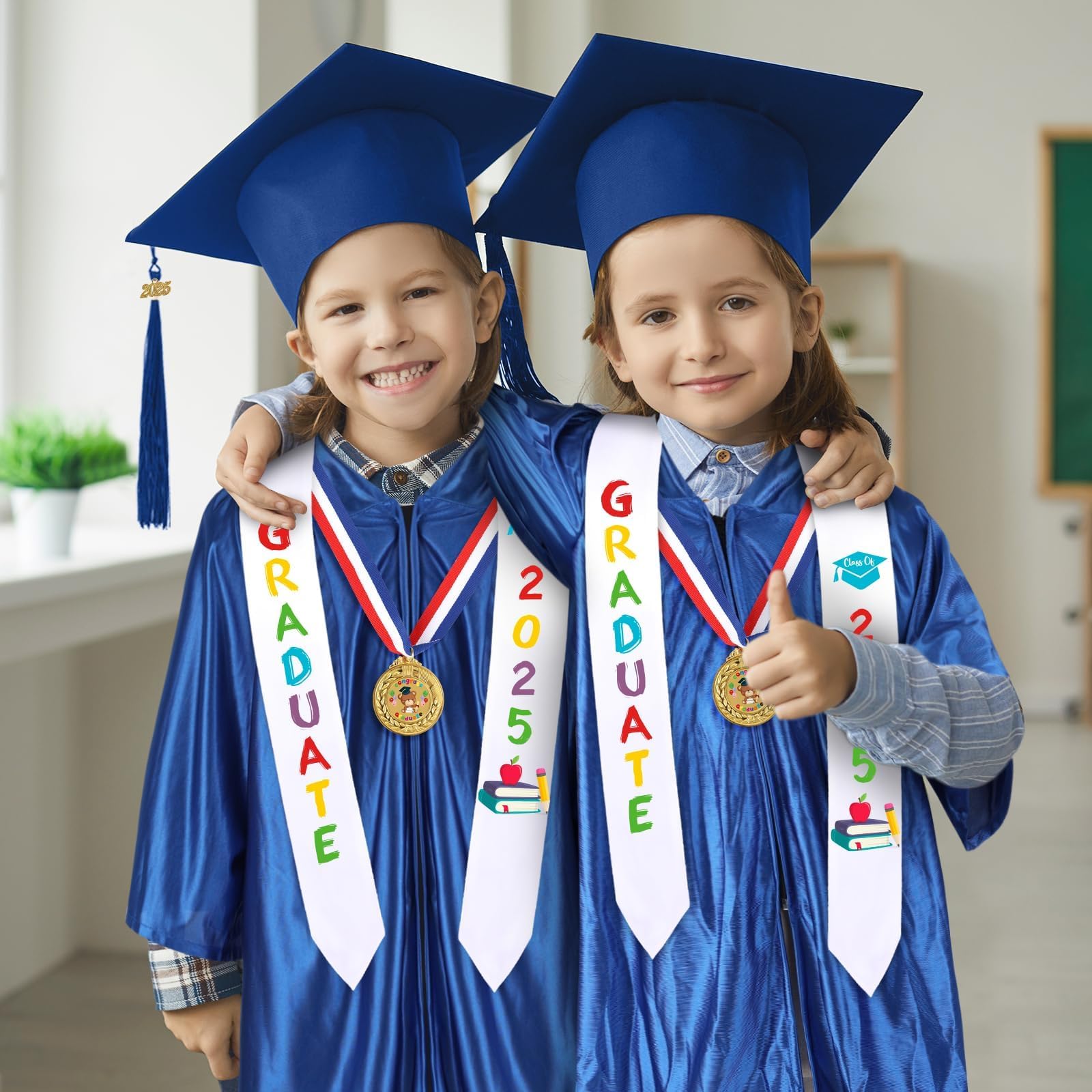 Snapklik.com : YLOLUL 2025 Kindergarten Preschool Graduation Gown Cap ...