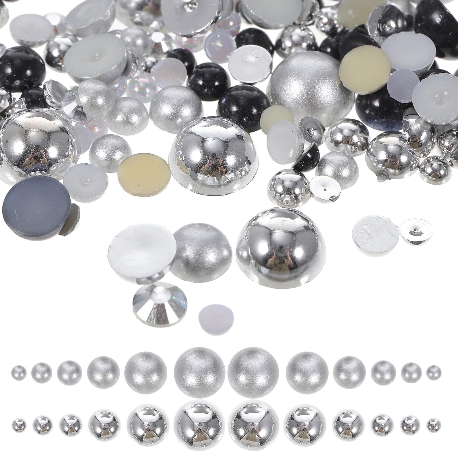 5 Pezzi Adesivi Unghie Resistenti Decorazioni per Unghie con Resinose e Strass per Nail Art Te Accessori Manicure Facili da Applicare per Domestico e Salone