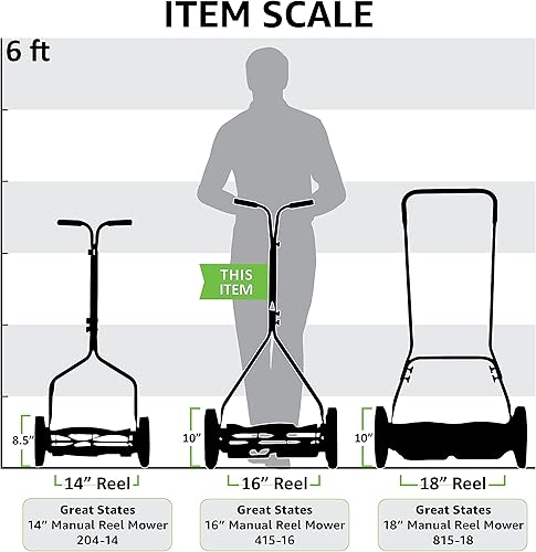 Miniatura 3 de Great States 415-16 - Cortacésped de carrete de 16 pulgadas y cortacésped americano SK-2 - Paquete de sacapuntas para cortacésped
