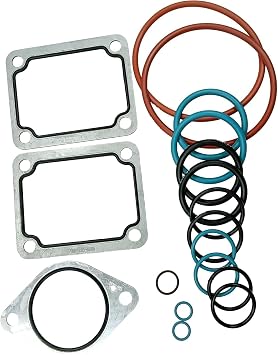 Oil Cooler Gasket Kit 189-1814 Compatible for Caterpillar CAT Engine 3406C 3406E C-12 C-15 3406B C16 Replacement
