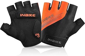 INBIKE Gants de Cyclisme Demi Doigt Hommes Femmes Léger EVA Respirant Antidérapant Absorption des Chocs Antidérapant Gants de Vélo BH008