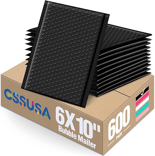 Miniatura 285 de GSSUSA - Sobres acolchados de polietileno de 6” x 10”, sobres de burbujas, bolsas sobres para envíos de pequeños paquetes, bolsa de envío, paquete