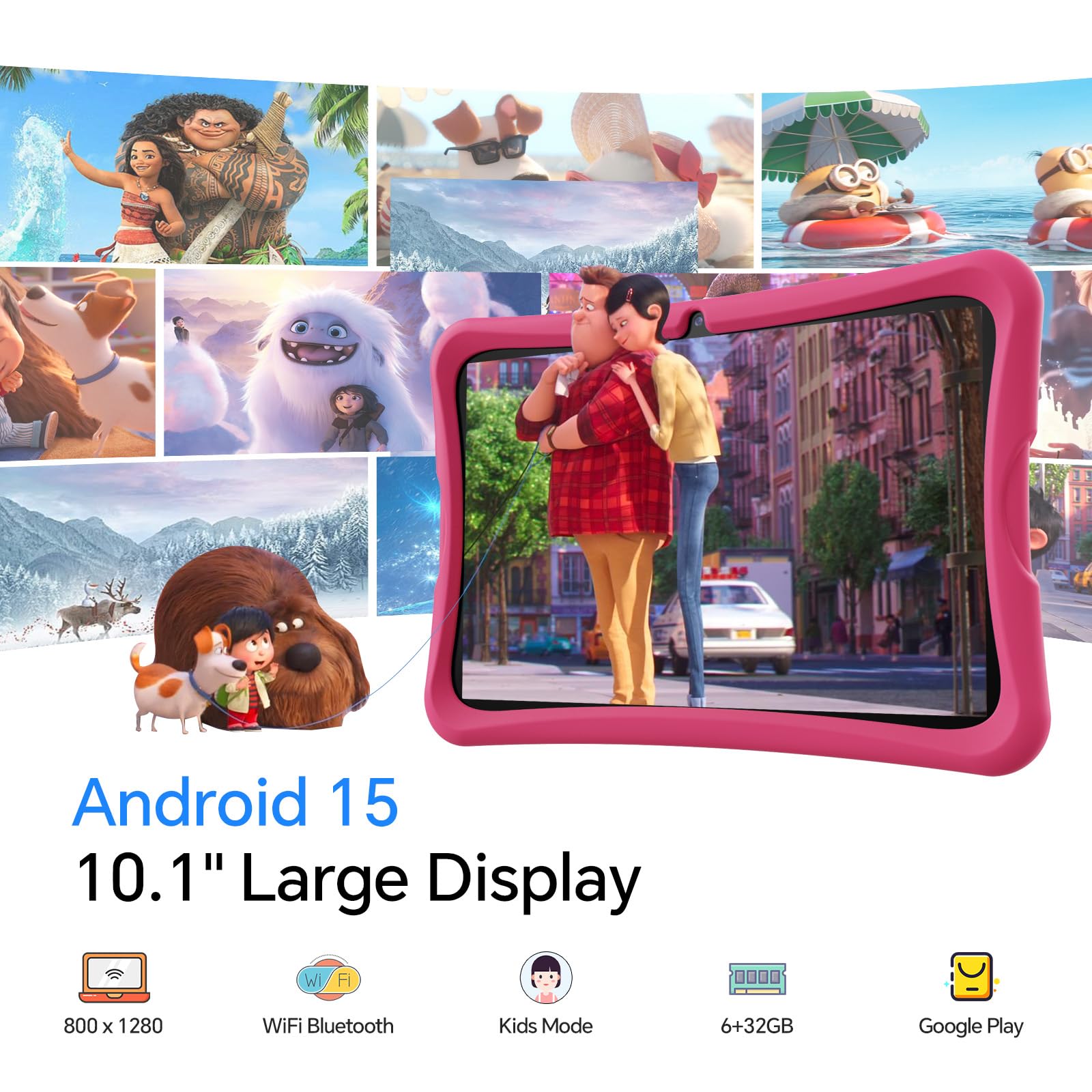 Amazon.co.jp: 10.1インチキッズタブレット対象年齢8~15歳、Android 15
