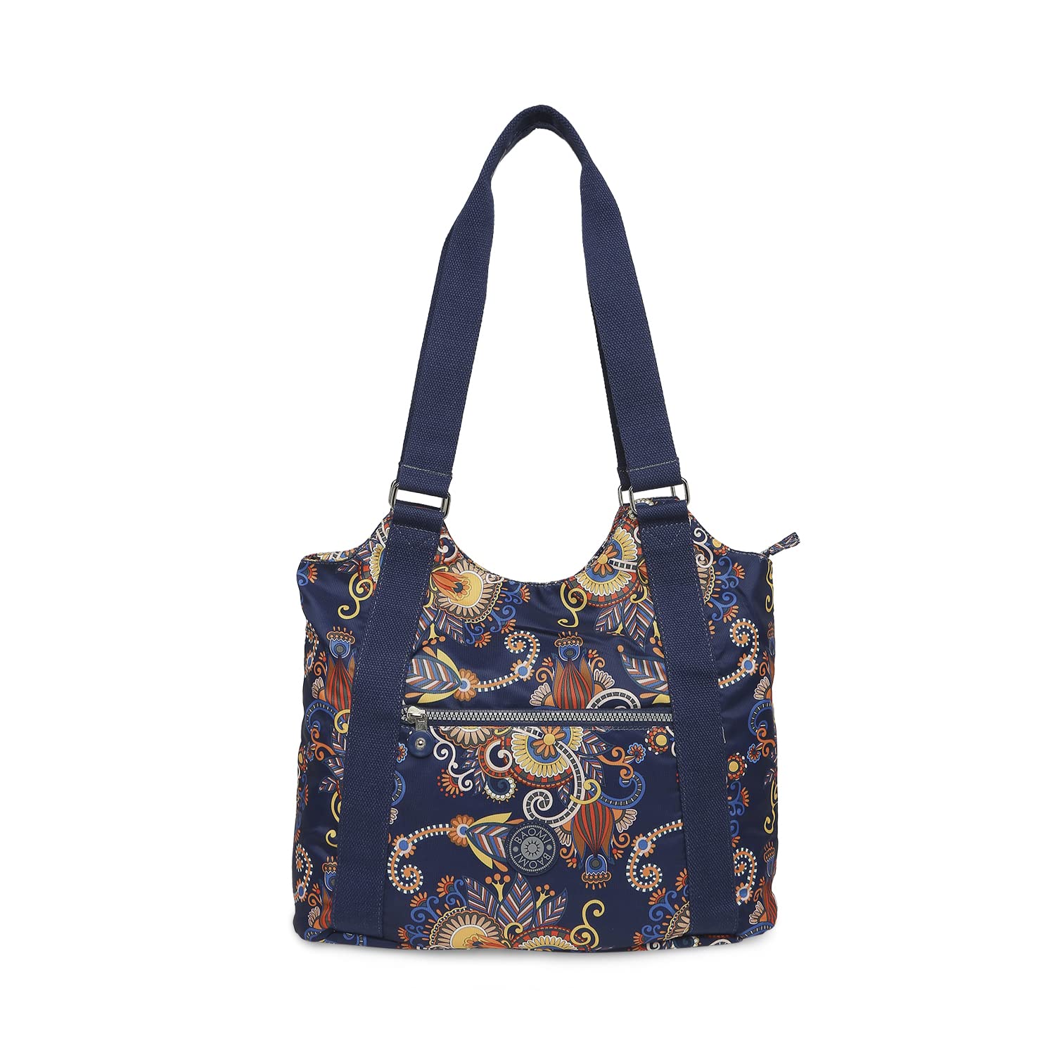 Crinkle Range Blue & Yellow Floral Soft One Size Handbag-image-30