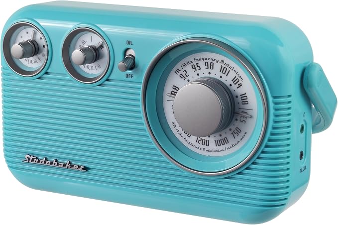 Radio portátil retro AM FM Studebaker SB2003 miniatura 4