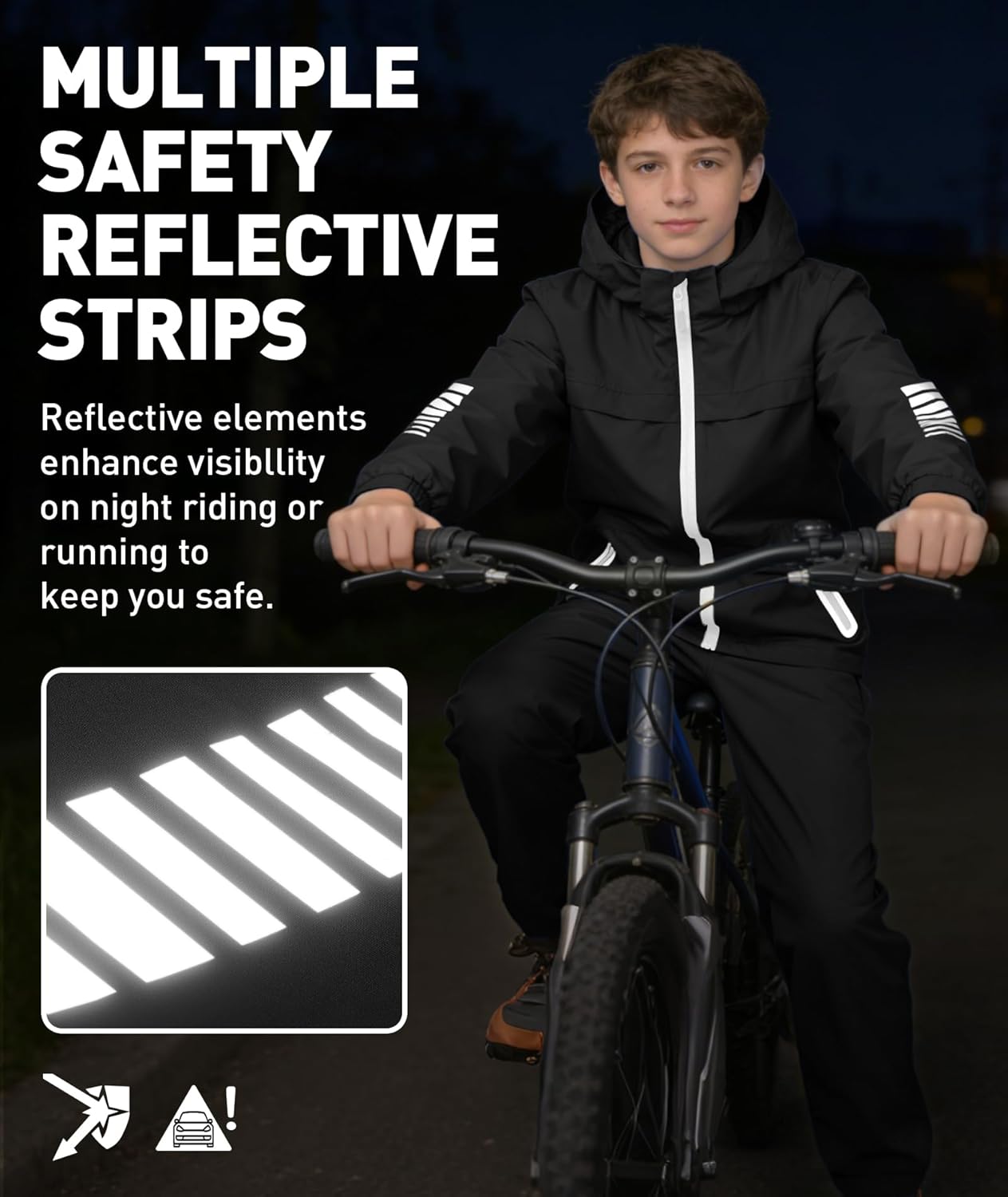 SWISSWELL Kids Rain Suit Boys Girls Waterproof Rain Jacket and Pants for Golf Fishing