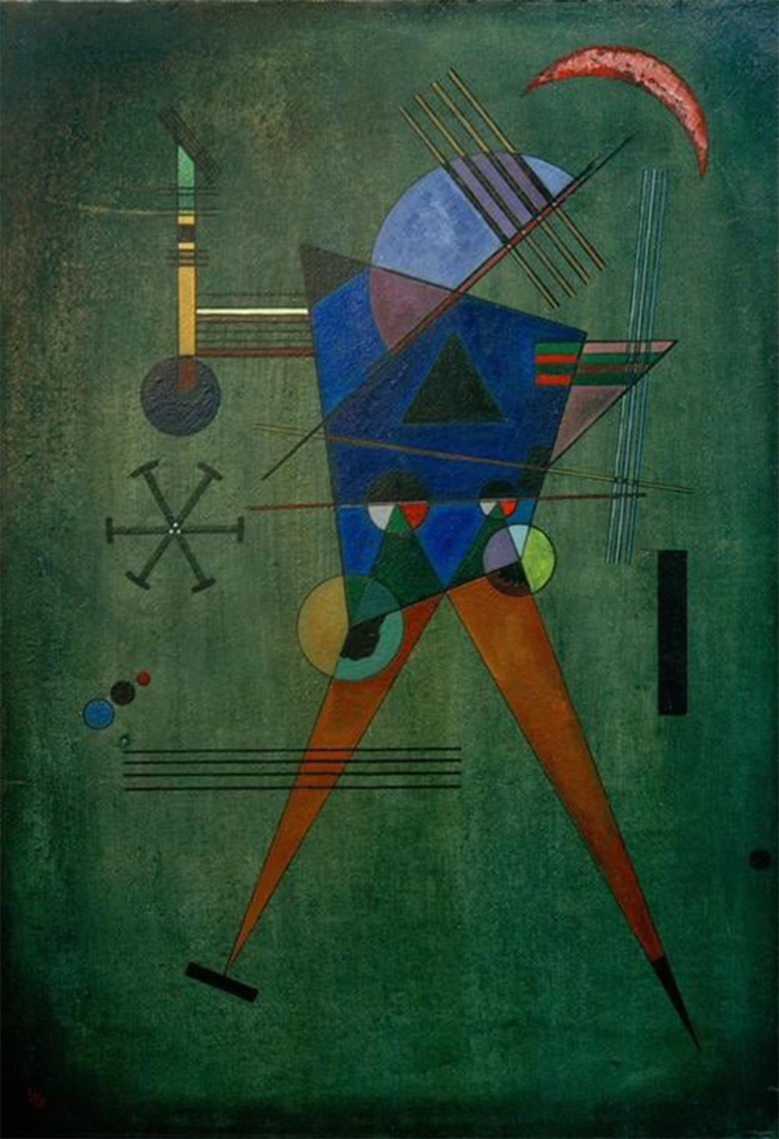 POSTERIIk Famous Print Pop Art Wall Art Graffiti Black Triangle by Wassily Kandinsky Art Prints for Home Decor 60x90cm