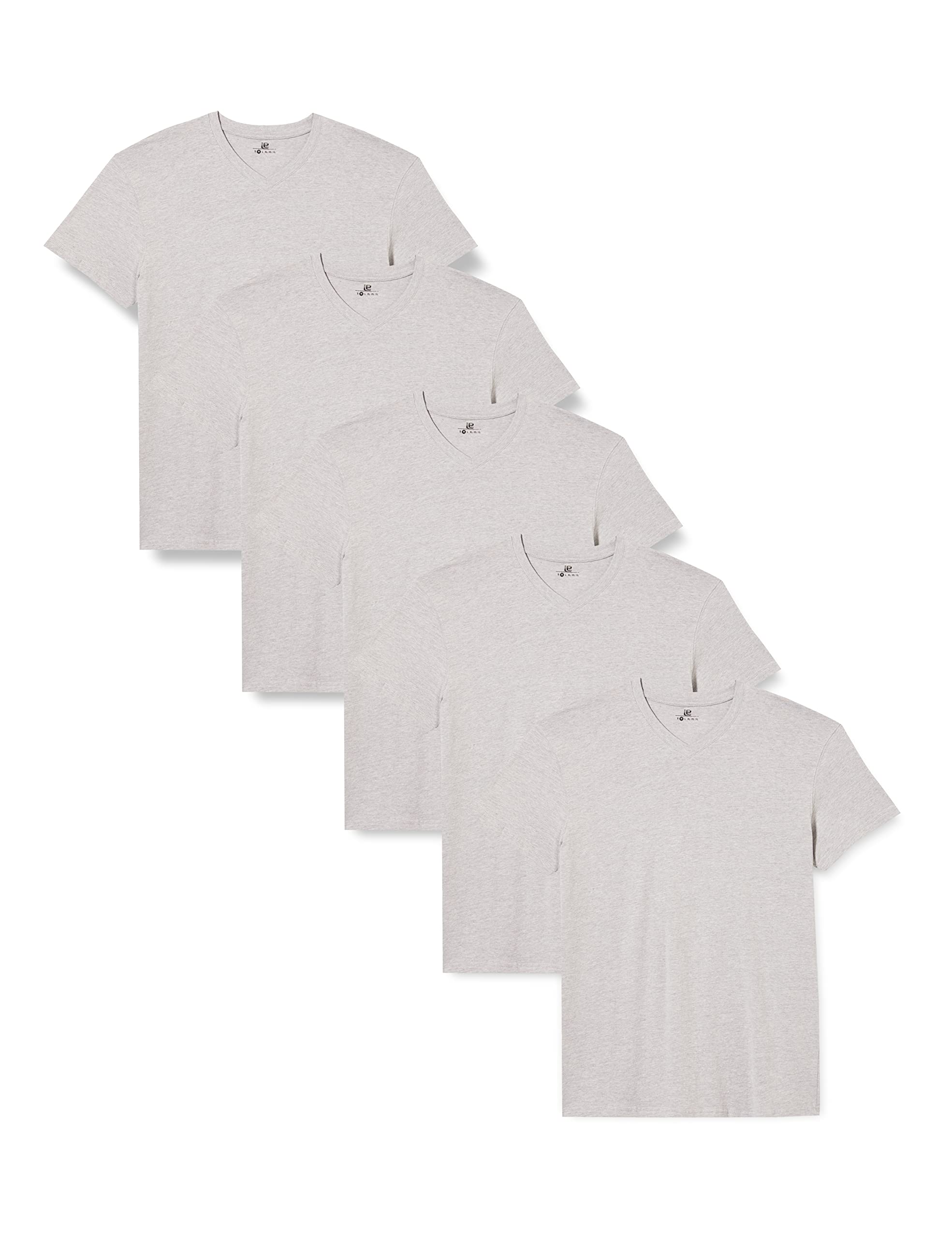Lower East Basic T-Shirts mit V-Ausschnitt für Herren 3er I 5er I 10er Pack aus 100% Baumwolle in vielen Farben