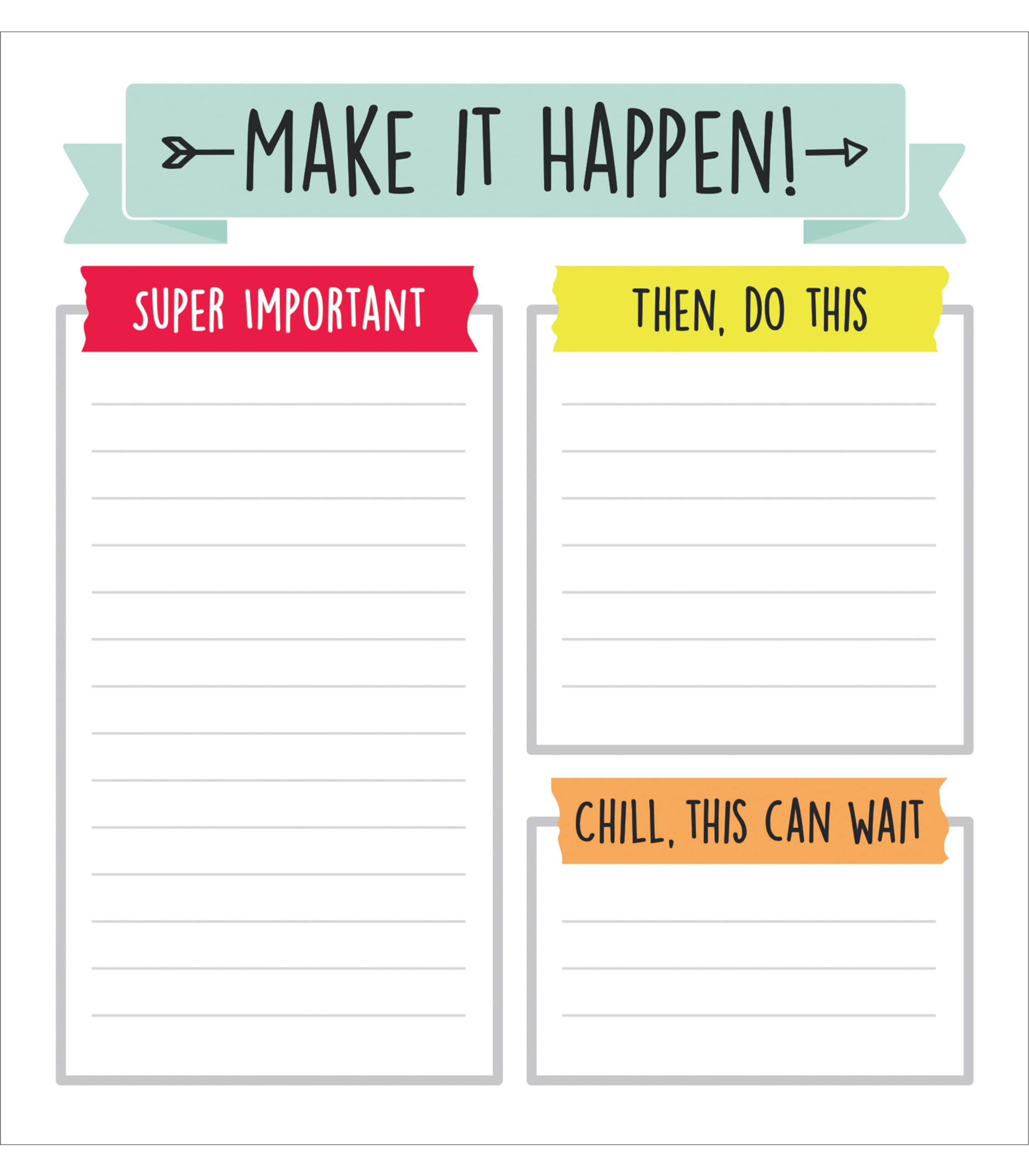 Aim High Notepad Office Product – 13 January 2017