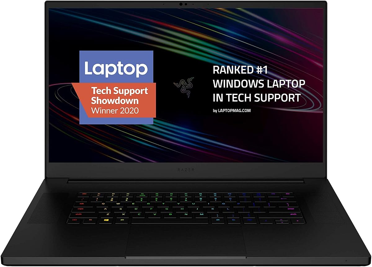 Portátil para juegos Razer Blade Pro 17 2020: Intel Core i7-10875H de 8 núcleos, NVIDIA GeForce RTX 2080 Super Max-Q, 17,3" FHD 300Hz, 16 GB de RAM, SSD de 512 GB, CNC de aluminio, Chroma RGB, Thunderbolt 3, lector de tarjetas SD