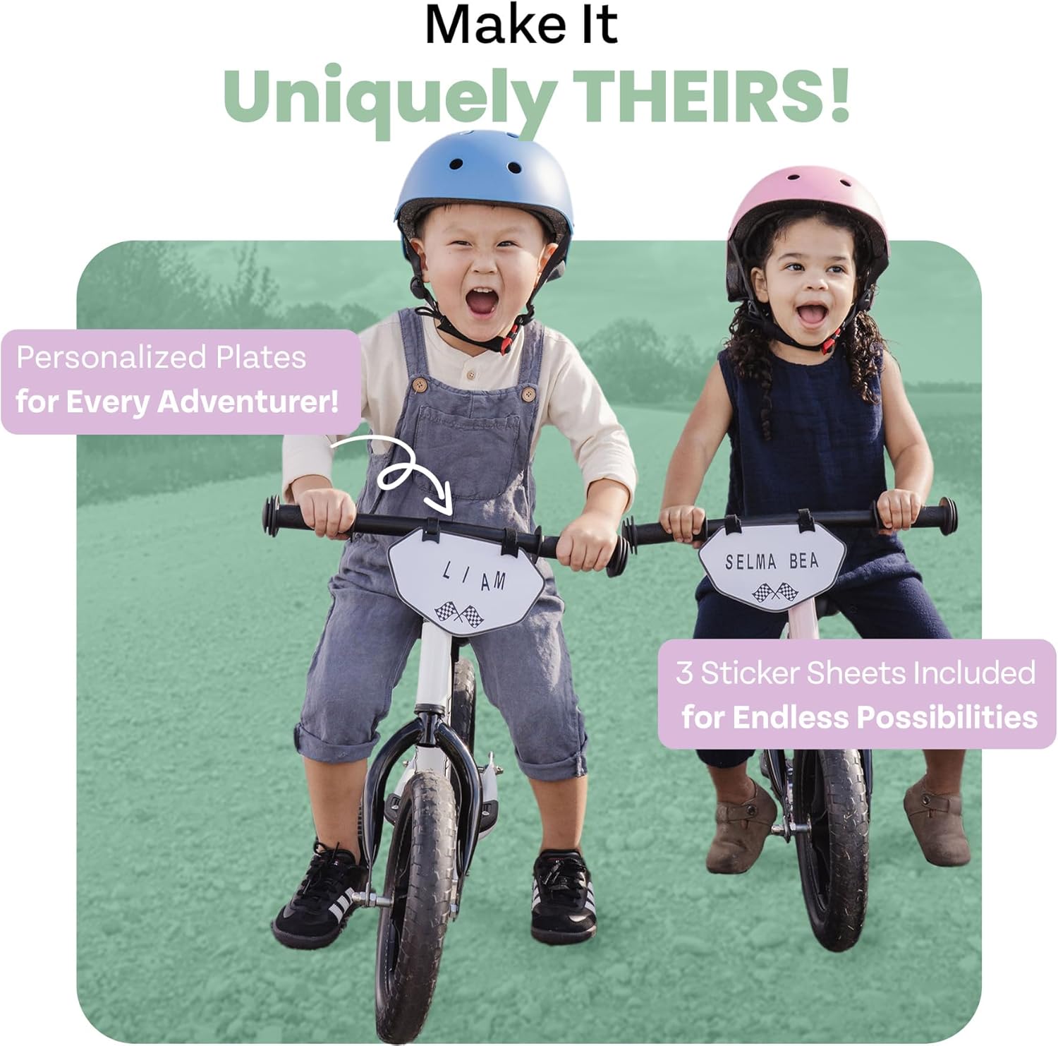 Zoomies Balance Bike with durable non-puncture 12-inch tires, suitable for grass, gravel, and indoor use