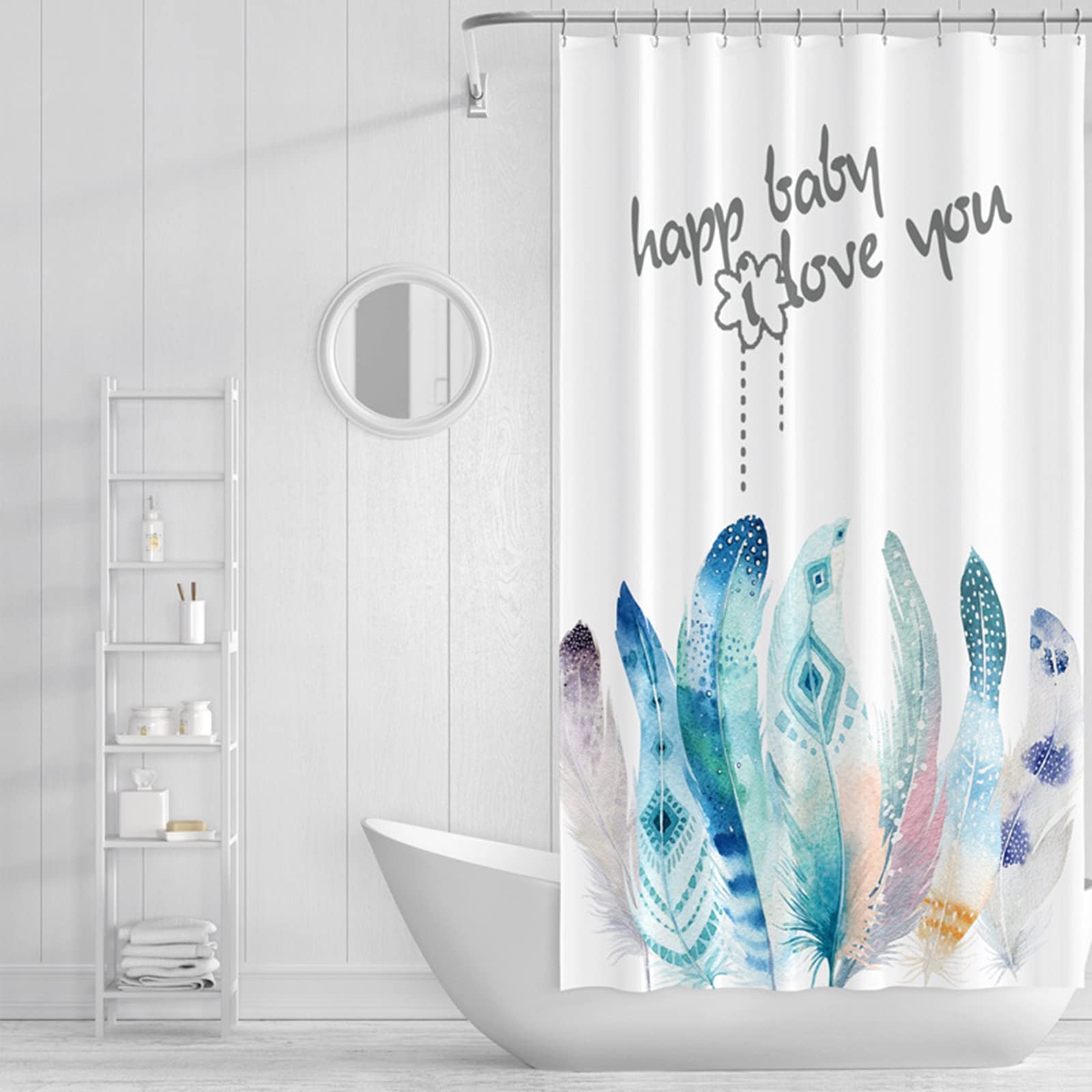 Eviter moisissures rideau de douche plumes 180x200 polyester