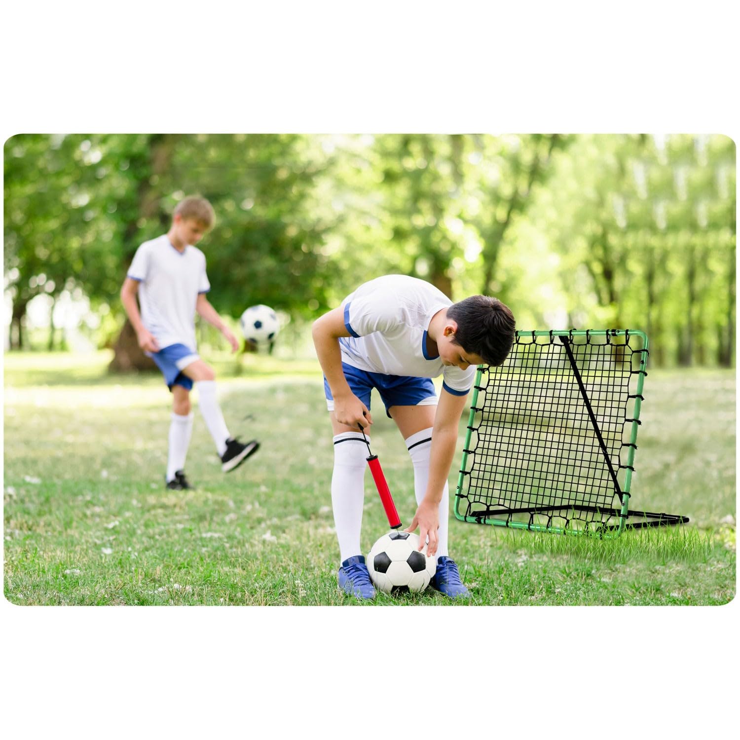 Neo-Sport Rebounder für Fußball Zubehör Fußballtor Training