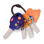 B. toys - LucKeys - Blue - Pretend Play Toy Car Keys - Key Fob with Lights & Sounds - Interactive Baby Toy - Pretend Keys for Babies, Toddlers - 10+ Months