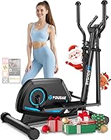 FOUSAE Elliptical Machine for Home: 16-Level Magnetic Resistance, Ultra-Quiet Drive, 15.5" Stride, 350lbs Capacity, App Compatible