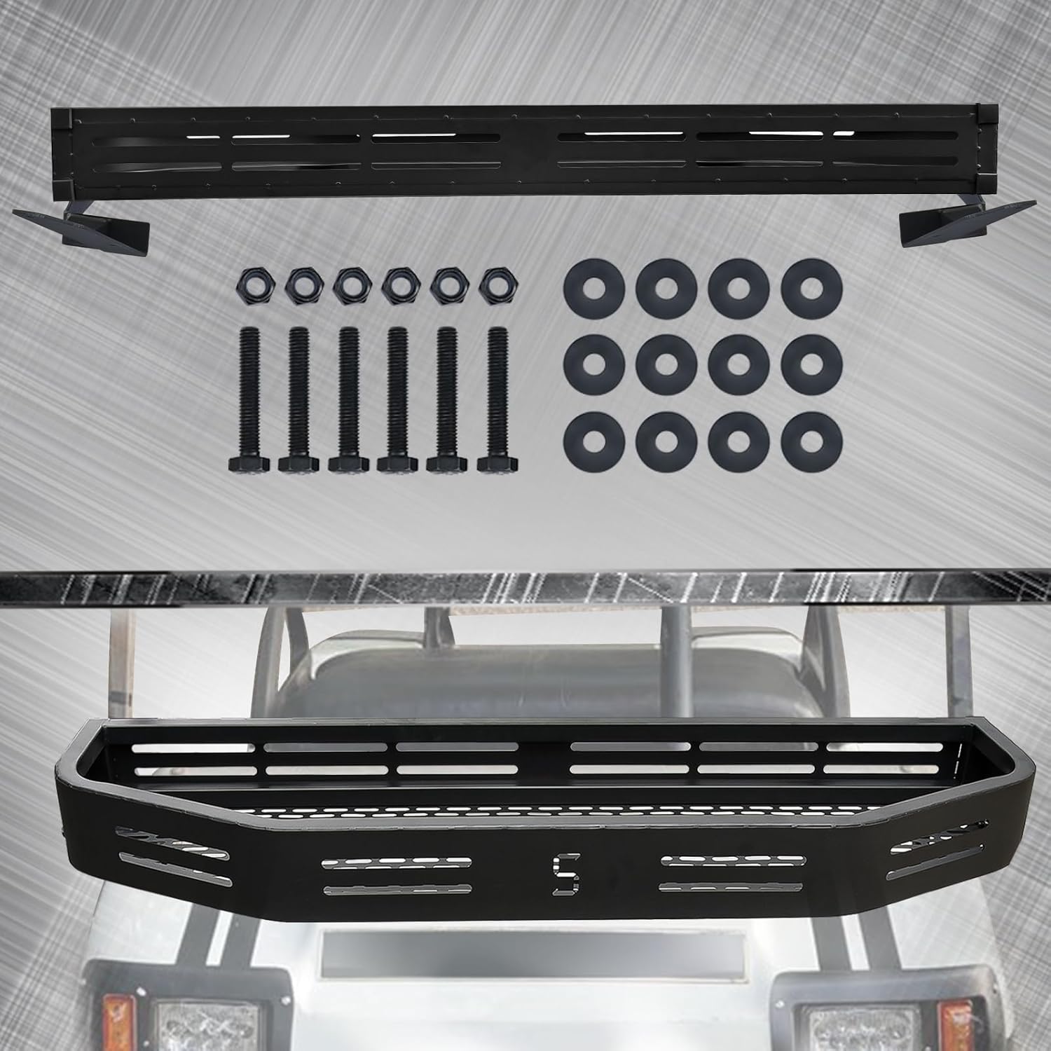Front Clay/Utility/Cargo Basket for Club Car DS Golf Cart W/Brackets