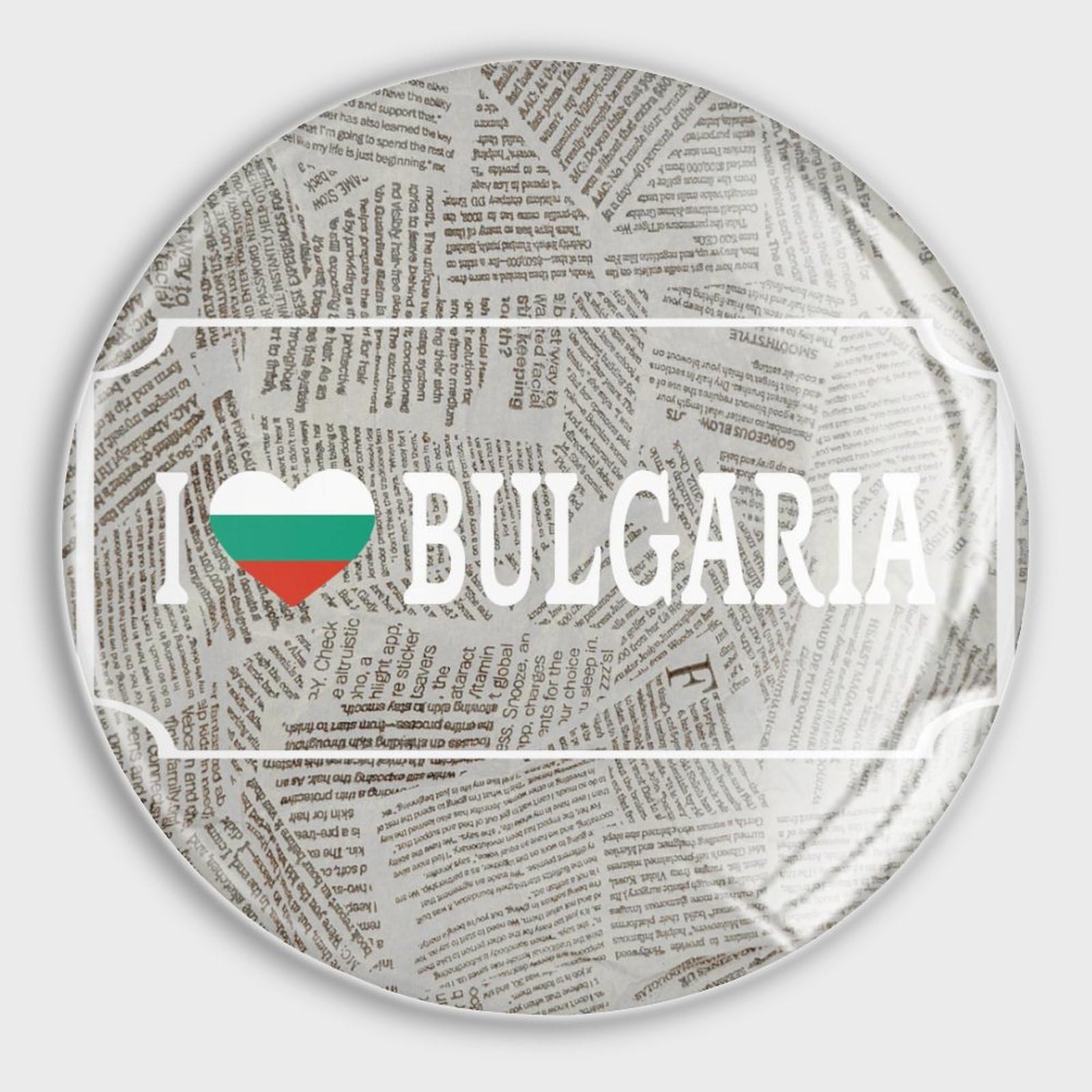 Aimants de réfrigérateur drapeau Bulgarie en verre x4 pour tableau blanc