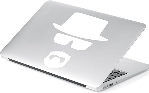 Miniatura 2 de Yoonek Graphics Walter White Heisenberg Breaking Bad - Adhesivo adhesivo para ventana de automóvil, laptop, motocicleta, paredes, espejo y más. #