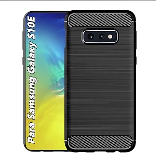 LS Case para Samsung Galaxy S10e Funda Uso Rudo Carcasa Protector TPU Suave Durable Silicón Flexible Cover Negro