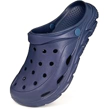 Mens Womens Garden Clogs Shoes with Arch Support, Unisex Adult Classic Slip On Slides Sandals Outdoor Beach Pool Slipper