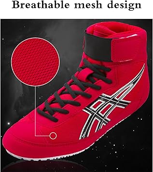 Zeihyeurus Zapatillas Boxeo Hombre,Zapatos De Lucha Libre para Hombre,Antideslizantes Zapatillas De Lucha Libre,Respirable Antideslizante,Ligero Antideslizante,para Artes Marciales1