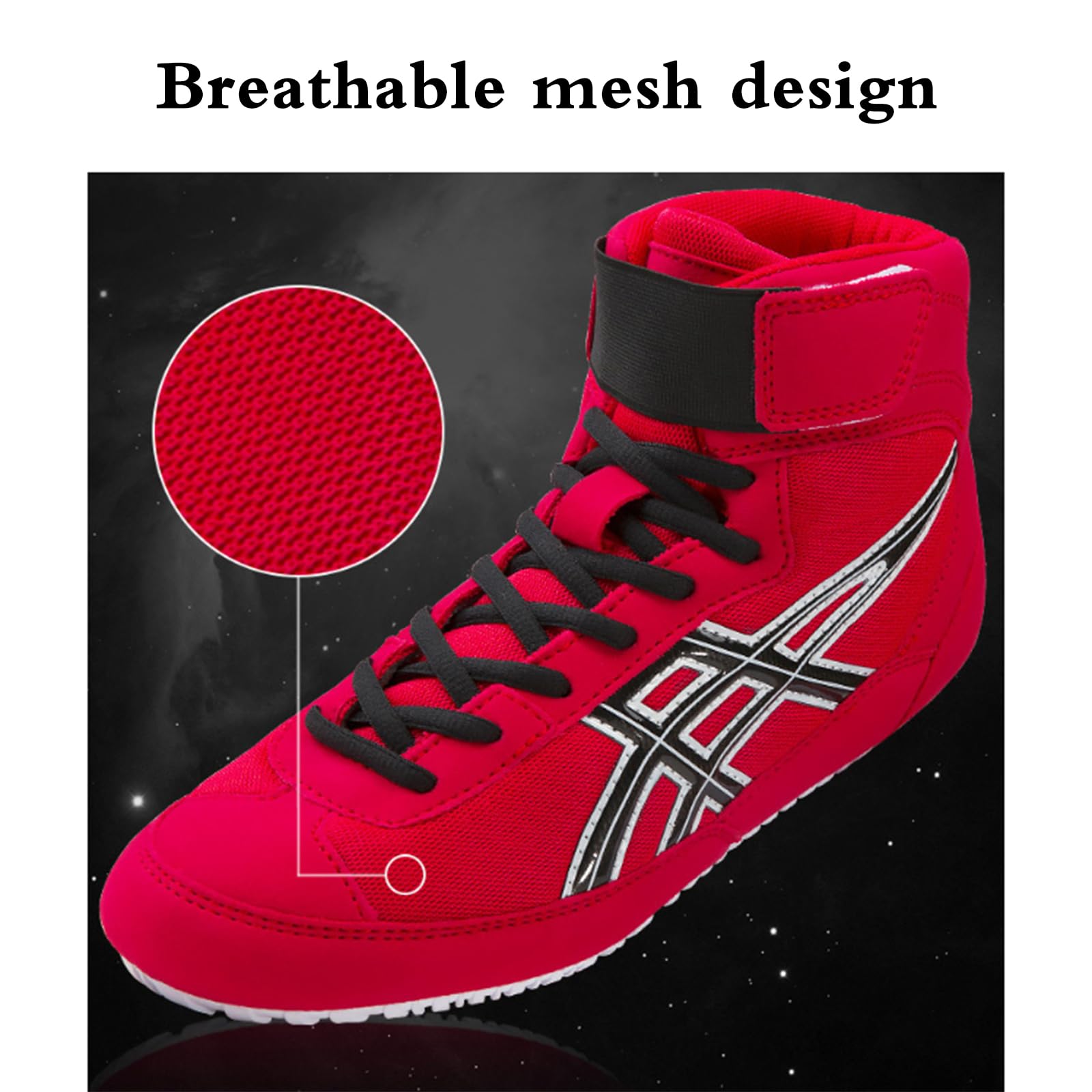 Zapatillas Boxeo Hombre,Zapatos De Lucha Libre para Hombre,Antideslizantes Zapatillas De Lucha Libre,Respirable Antideslizante,Ligero Antideslizante,para Artes Marciales