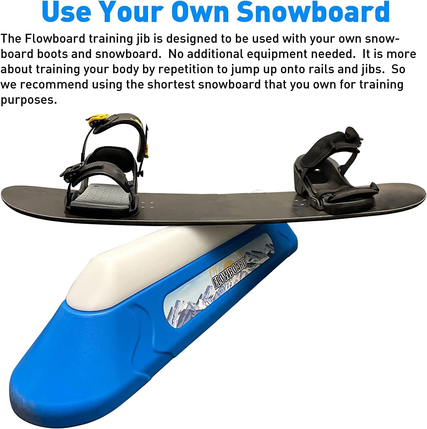 Flowboard Snowboard Trick Training System Develops Skills for Rails and Jibs Durable and Strong Parts to Complete Kit Available