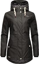 Navahoo Damen Übergangsjacke Regenmantel wasserdicht lang warm gefüttert mit Kapuze Oceans Heart XS-XXL