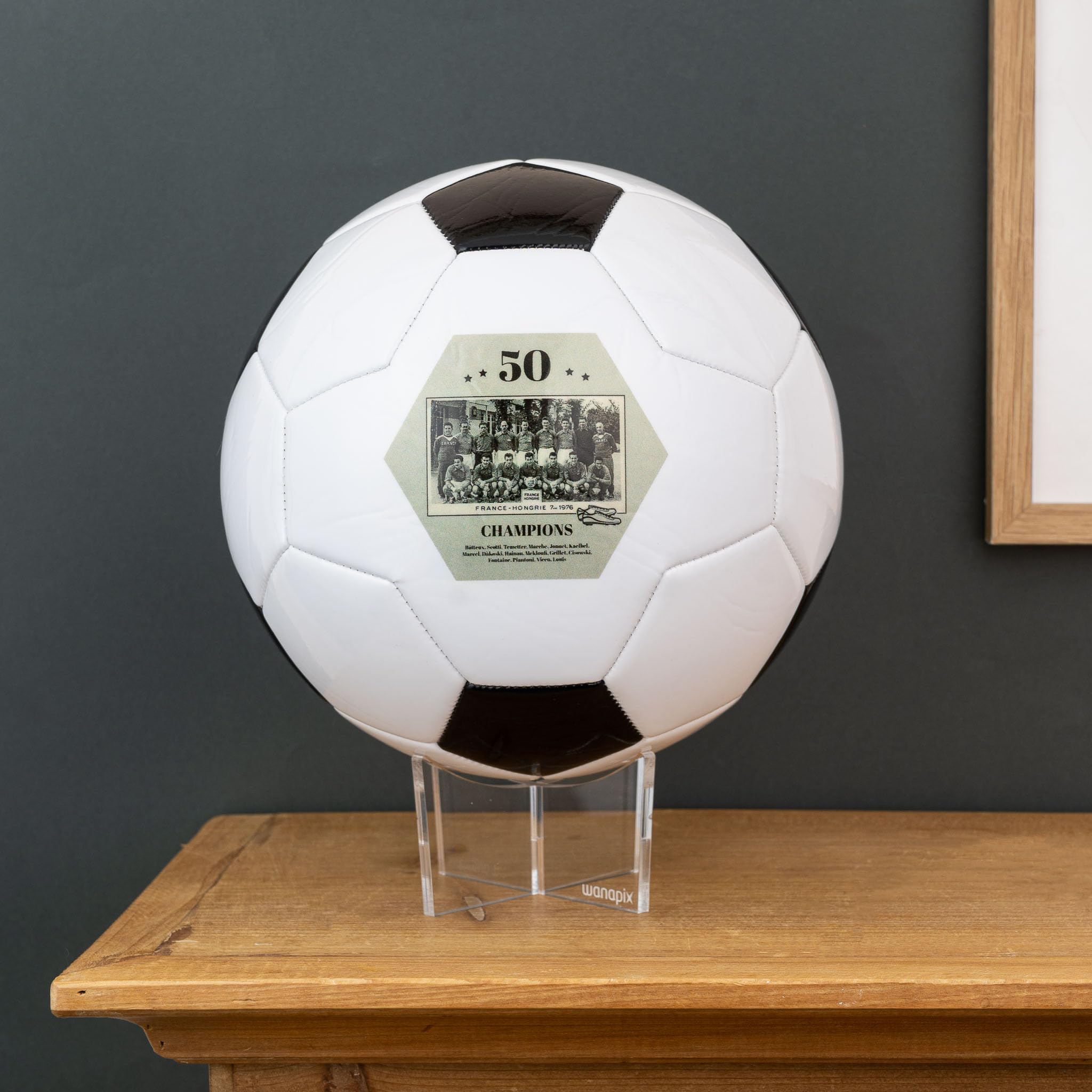 Wanapix Balón de Fútbol Personalizado Pelota Personalizable con Imagenes y Texto