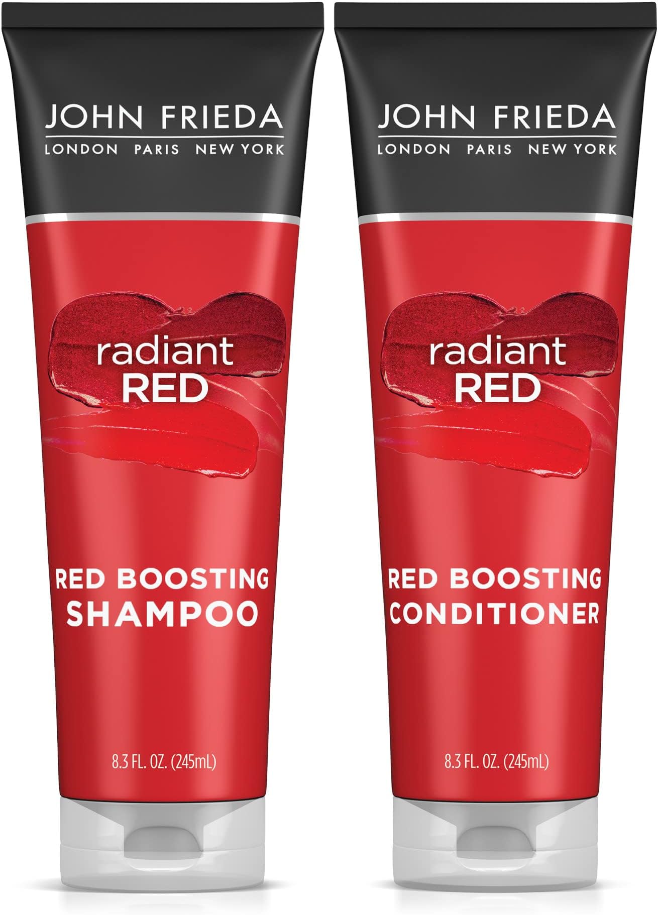 John Frieda Radiant Red Shampoo & Conditioner Bundle, Enhancing Shampoo & Conditioner, Helps Enhance Shades, with Pomegranate and Vitamin E