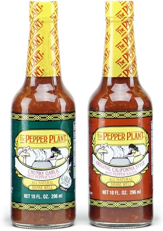 The Pepper Plant Original & Chunky Garlic Hot Sauce Combo Pack