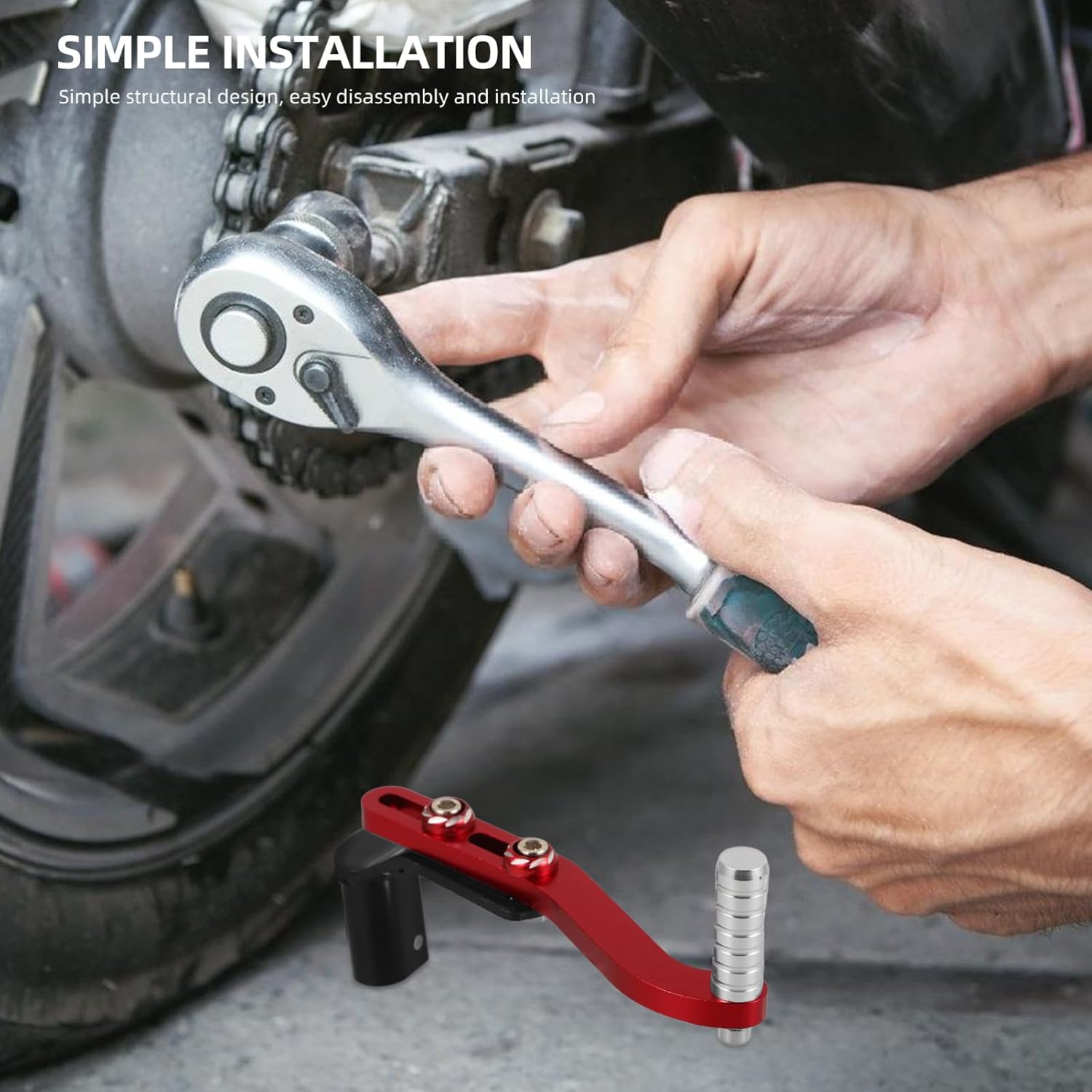 Mobestech 3pcs Motorcycle Gear Shift Lever Replacement CNC Machined Gear Lever for Easy Installation Models and Motorcycle Accessory for