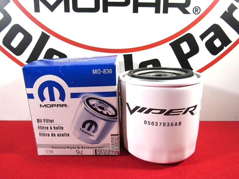 Filtro de óleo do motor Mopar 05037836AB para aplicação específica