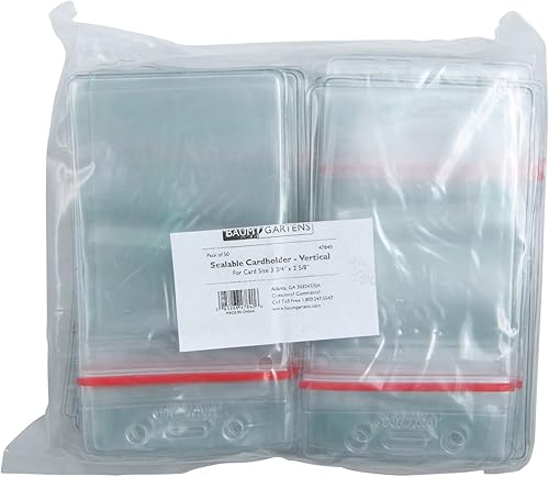 Miniatura 5 de Baumgartens 47840 Portatarjetas de identificación sellables, verticales, 3-34 pulgadas x2-58 pulgadas, 50PK, CL