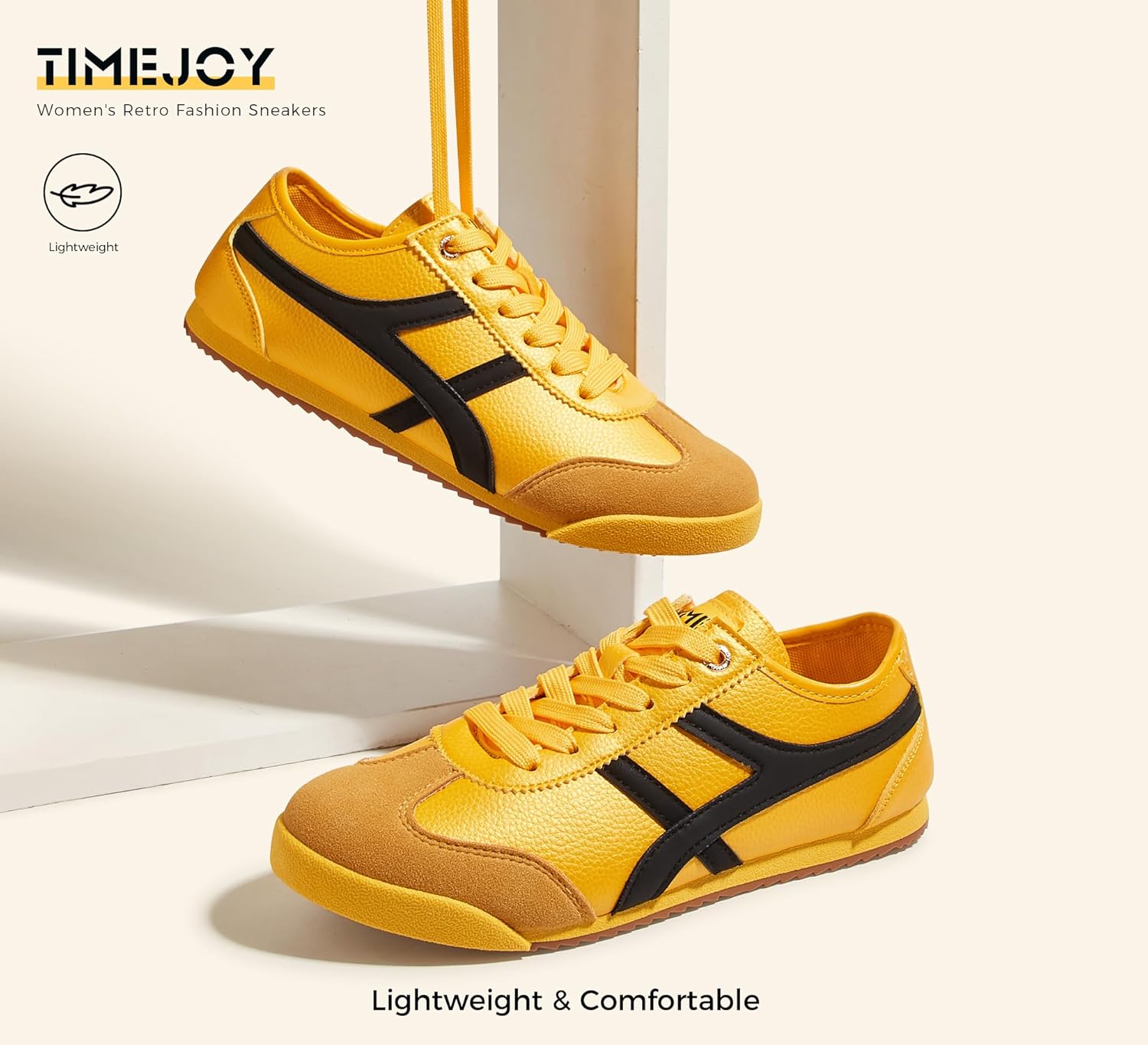 Women's Retro Fashion Sneakers Casual Trendy Comfort Tennis Shoes Anti-Slip Lightweight Low Top Walking Footwear - Image 6